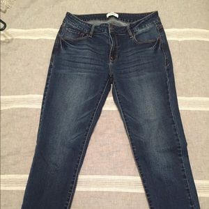 Kenzie fringe hem ankle skinny jeans